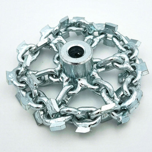 LEADFEN with carbide-tip round drain pipeline dredge tools DN75mm pipe chain saw 10mm flexible shaft cable Brush